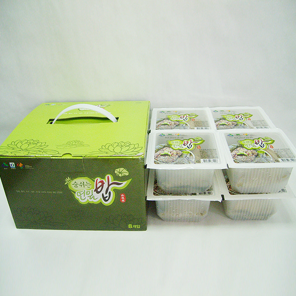 연잎밥, 숨쉬는 연잎밥 150g x 4개+230g x 4개 선물세트 영양